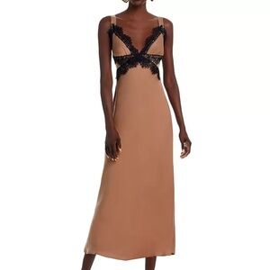 NWT Bardot Delta Satin Midi Dress MSRP $129 Size 8